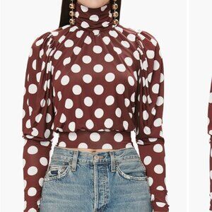 Polka Dot Backless Top